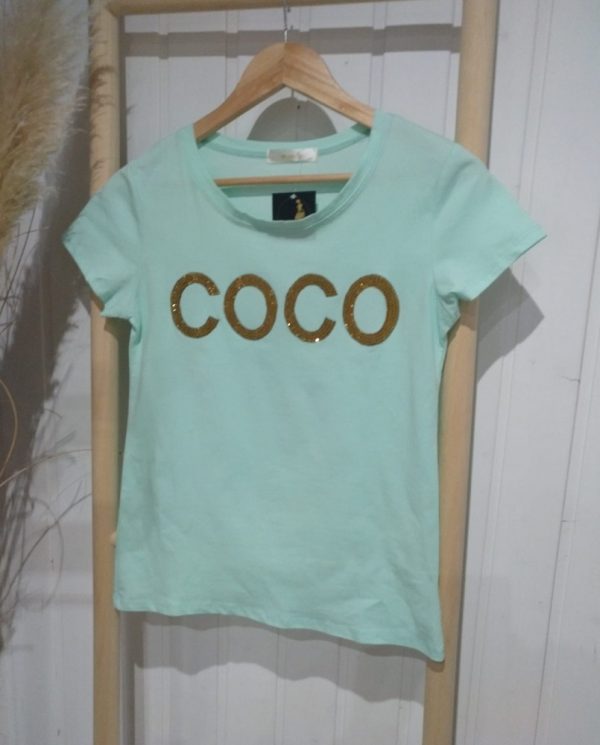 Camiseta Coco Turquesa