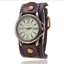 Reloj de Pulsera Vintage de Cuero para Mujer